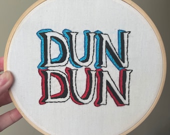 Law and Order SVU ‘Dun Dun’ borduurring