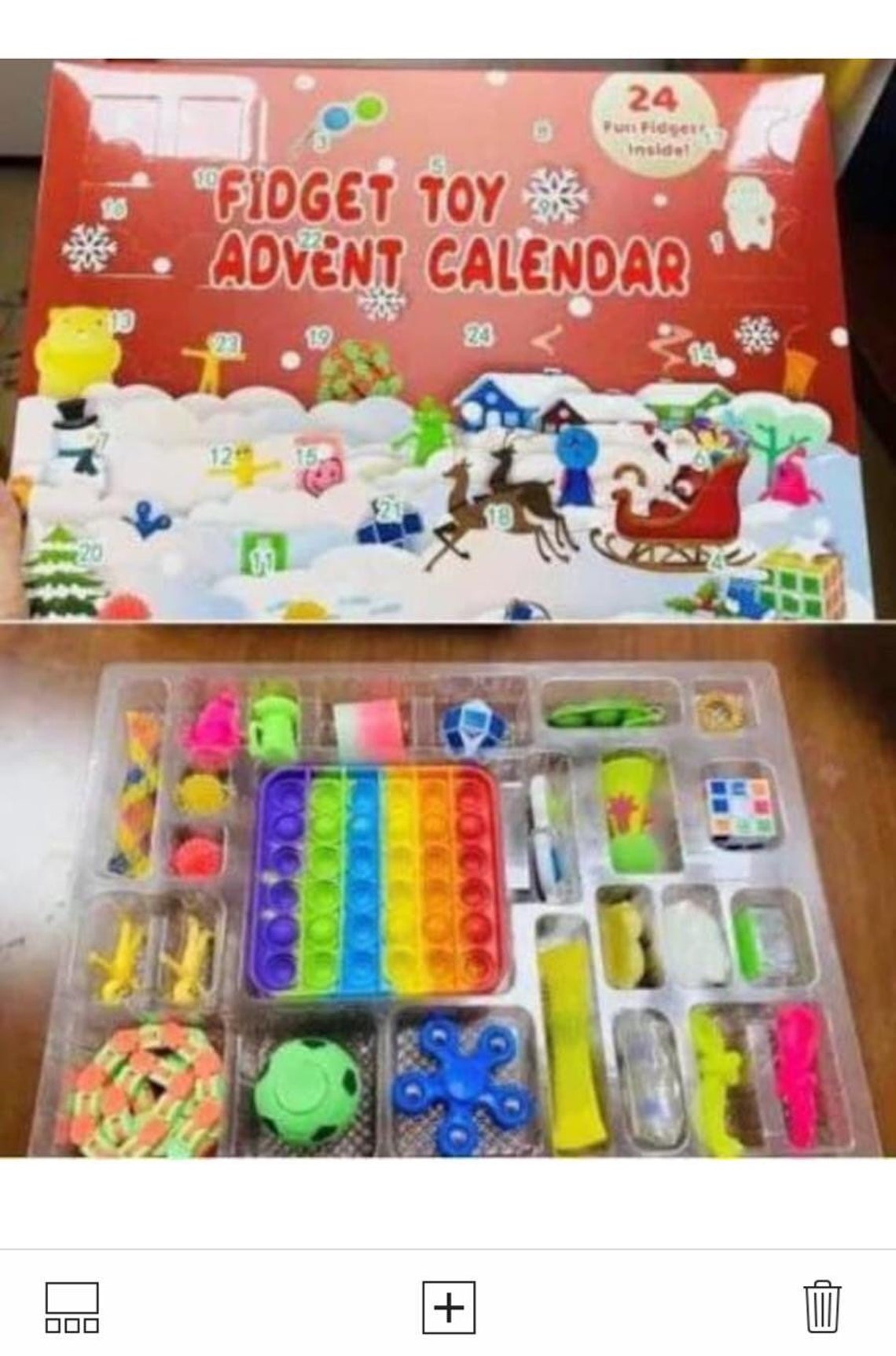 Fidget toy advent calendar etsy