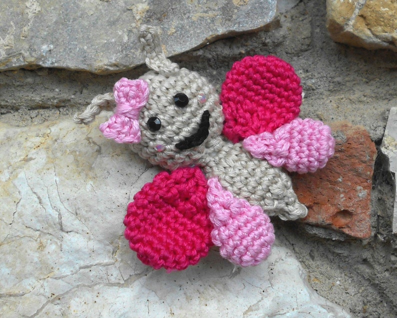 Farfalla amigurumi a uncinetto \u2022 Bomboniera uncinetto battesimo comunione nascita compleanni \u2022 Schema farfalla uncinetto