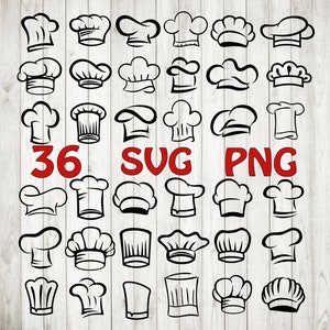 36 x Chef Hat Bundle SVG, Chef hat svg,Chef hat cut file,chef svg,chef hat clipart,cook hat svg,chef hat digital,chef hat vector,kitchen svg