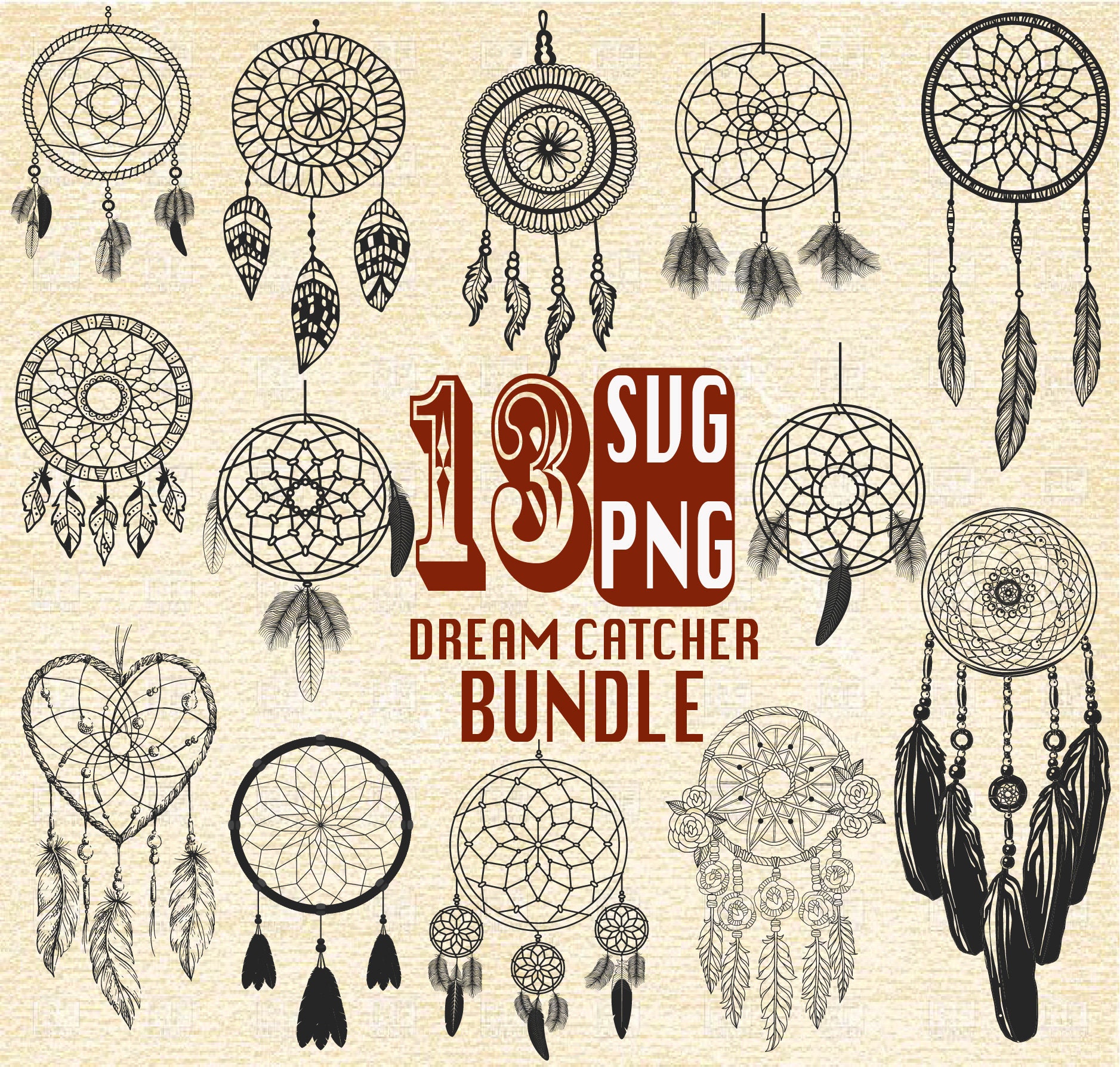 Download 13 X Dream Catcher Svg Dream Catcher Clipart Boho Clip Art Etsy