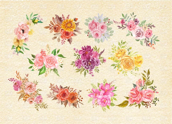 Download Svg Png Clip Art Floral Frame Floral Circle 11x Floral Bouquets Pack Wedding Ornament Floral Ornaments Svg Vectorial Printable Flowers Clip Art Art Collectibles Silmic Com