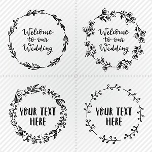 wedding wreaths,wreaths vector,printable,wedding invitation,wedding decoration,wedding vector,SVG,png 300 ppi,jpg,eps,Digital File