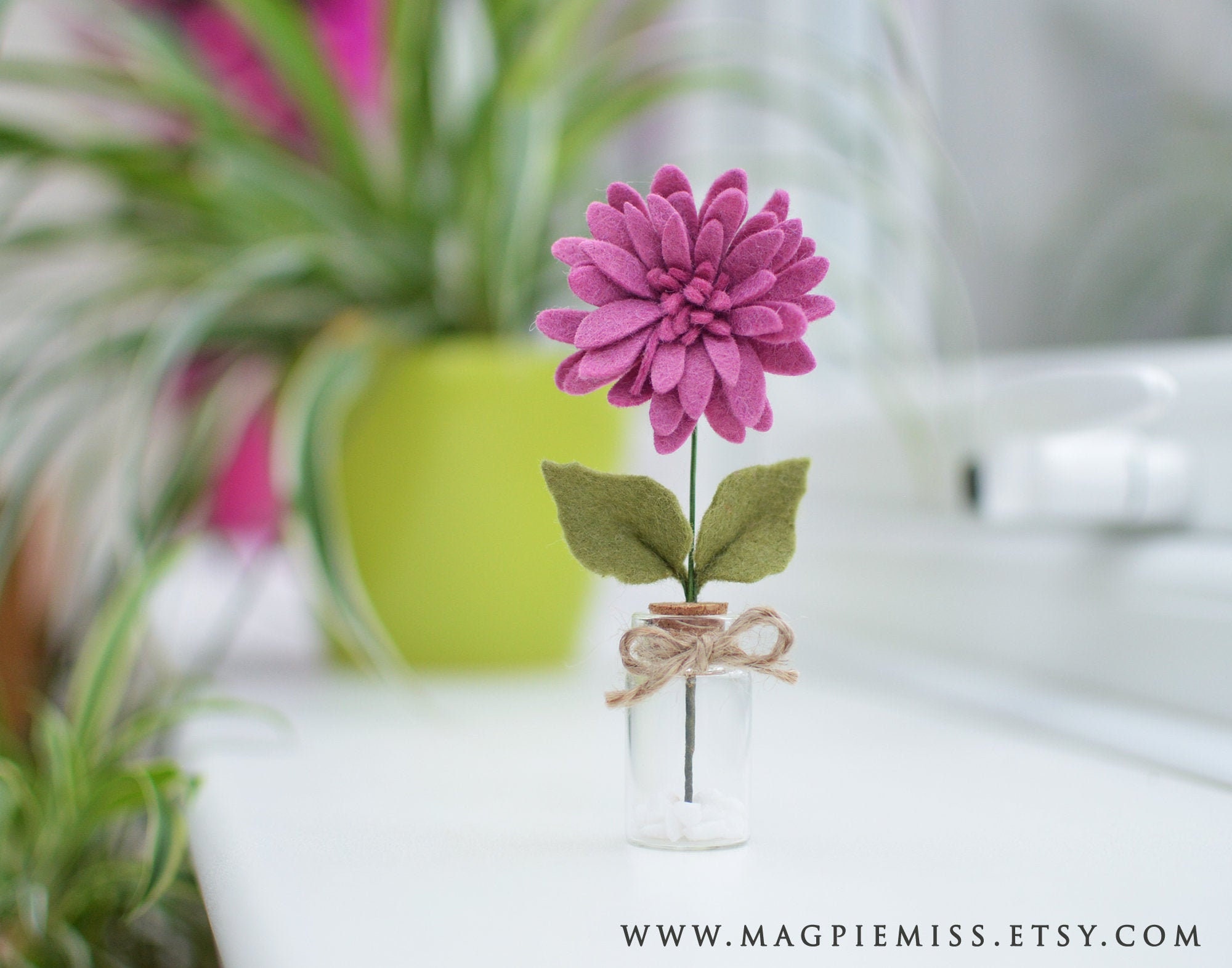 Mini Felt Chrysanthemum Felt Flowers Teacher Appreciation Etsy