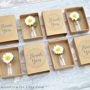 Mini flower matchbox, matchbox gift, teacher thank you gift, felt flower, mothers day flowers gift, mom flower gift, friend gift image 4