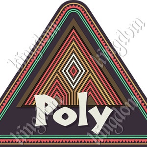 Poly - 4" x 5" Vinyl Decal
