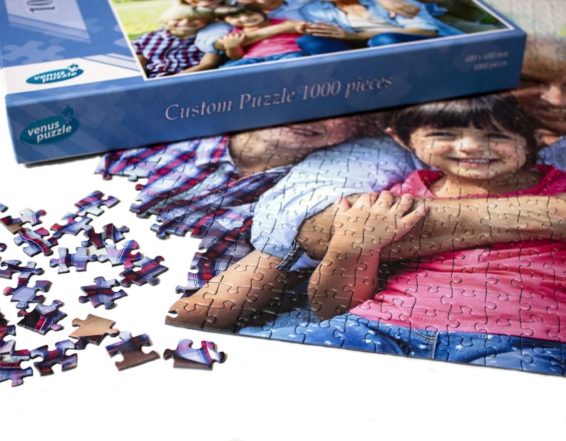 Custom photo puzzle 1000 pieces, Personalized Photo Puzzle / Custom Photo Jigsaw from your own picture image 4