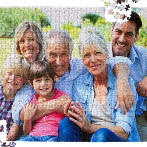 Custom photo puzzle 1000 pieces, Personalized Photo Puzzle / Custom Photo Jigsaw from your own picture image 2