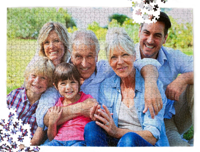 Custom photo puzzle 1000 pieces, Personalized Photo Puzzle / Custom Photo Jigsaw from your own picture image 2