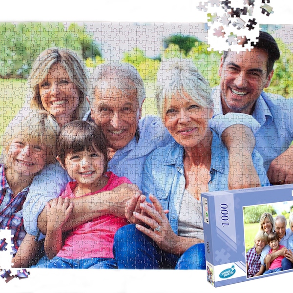 Custom photo puzzle 1000 pieces, Personalized Photo Puzzle / Custom Photo Jigsaw from your own  picture