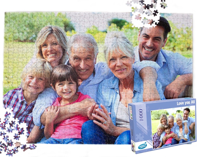 Custom photo puzzle 1000 pieces, Personalized Photo Puzzle / Custom Photo Jigsaw from your own  picture