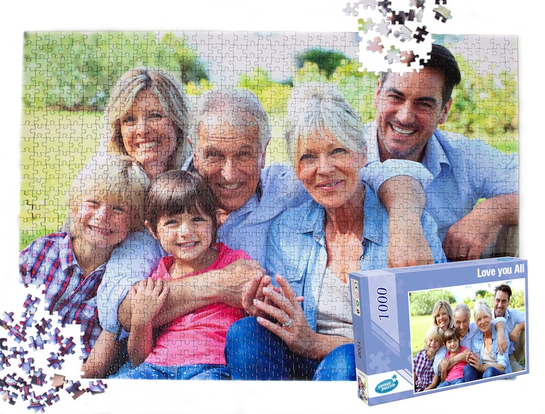 Custom photo puzzle 1000 pieces, Personalized Photo Puzzle / Custom Photo Jigsaw from your own picture image 1