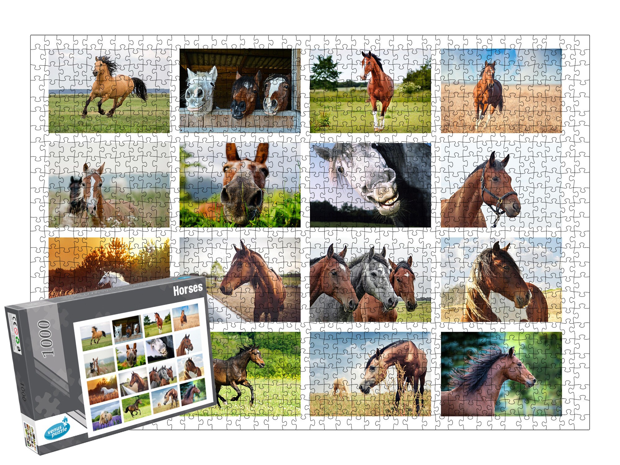 Jigsaw puzzle horses deals