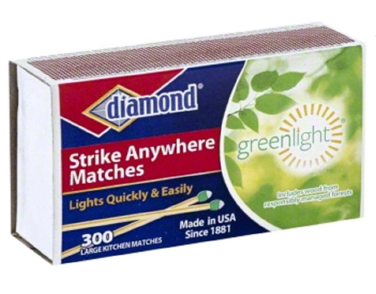 Strike Anywhere Matches Large Box 300 Total Matches. Kitchen , Camping