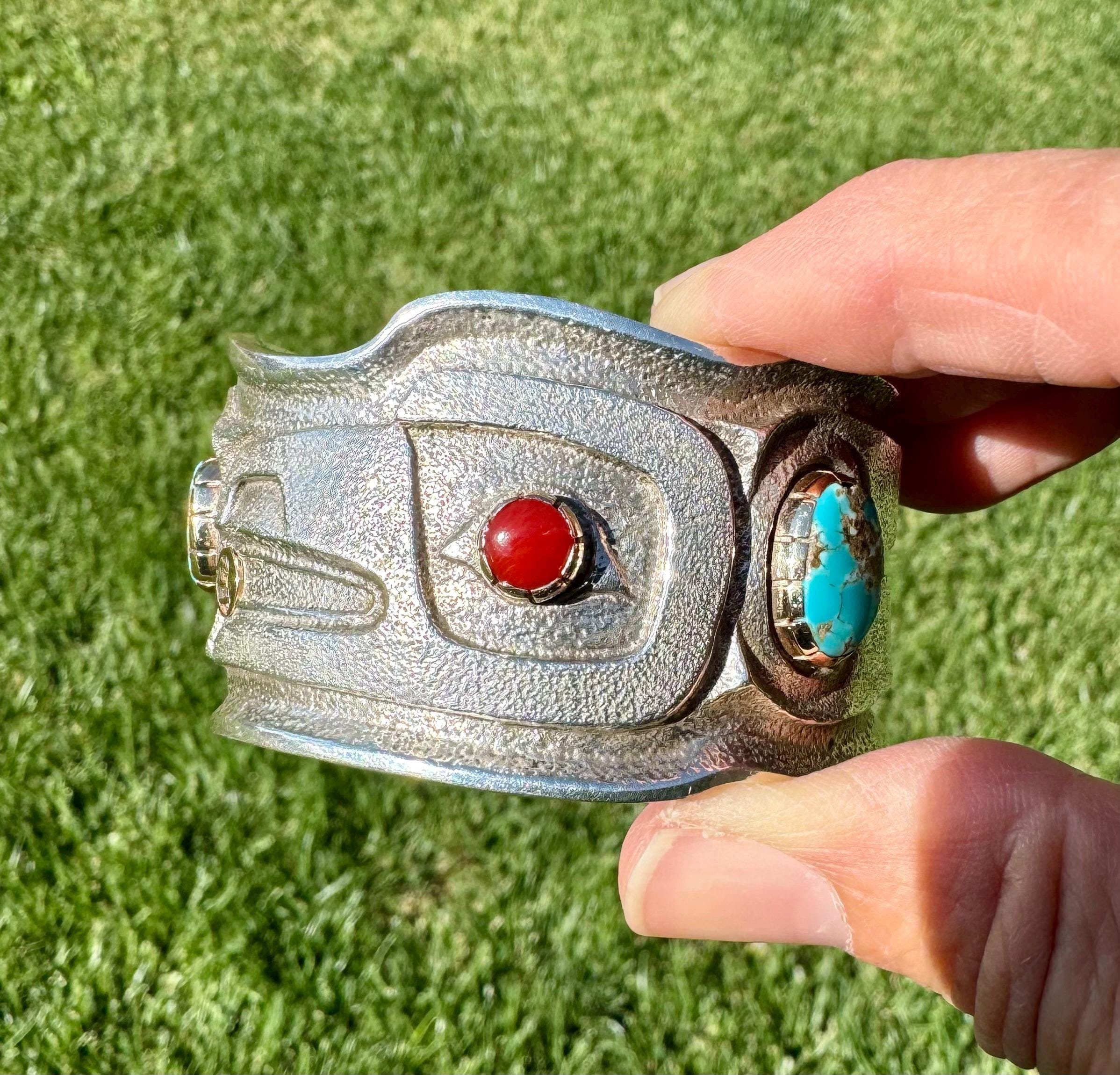 ビンテージナバホ1950’sスネークスタンプシルバーバングルUSA RRL Rrl Bracelet - Etsy