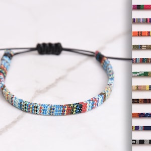 Boho surfer armband platte waterdichte strandarmband Ethno verstelbare armband katoen heren armband cadeau voor vrouwen armband surfer armband