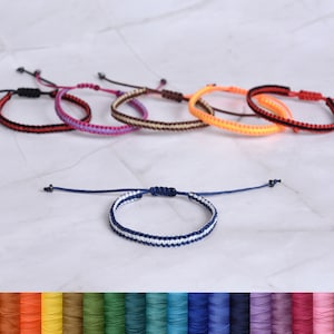 Dubbelfärgat armband surfarmband Vattentätt armband Tvåfärgat surfarmband Justerbart makraméarmband Vänskapsarmband bästa vän