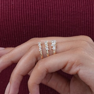 Marquise & Round Cut Lab Grown Diamond Eternity Band, Baguette Cut Man ...