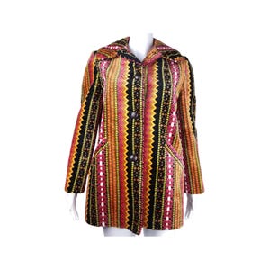1960s Trego's Westwear Chenille Tapestry Coat, Size M-L