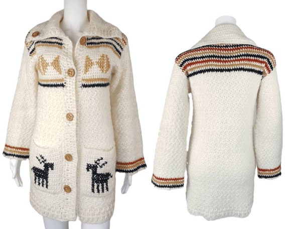 Vintage 90's Leroy Knitwear | Knitted Mohair Stag/