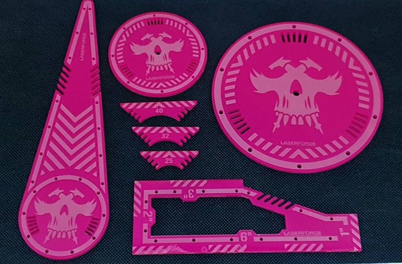 Necromunda Underhive Compatible Sci-Fi Template Set LASERFORGE