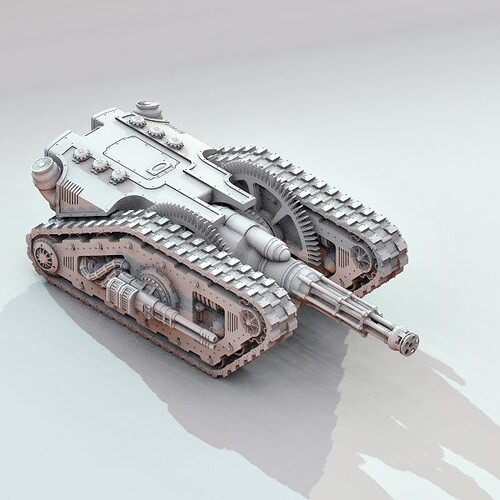 Covenants shops of Mars: Nemausos Assault Tank - Gothic Sci-Fi 28/30mm - Model kit