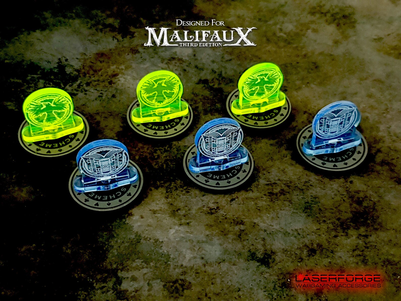 Scheme Tokens / Markers Magnetic 10 Pack Malifaux M3E | Etsy