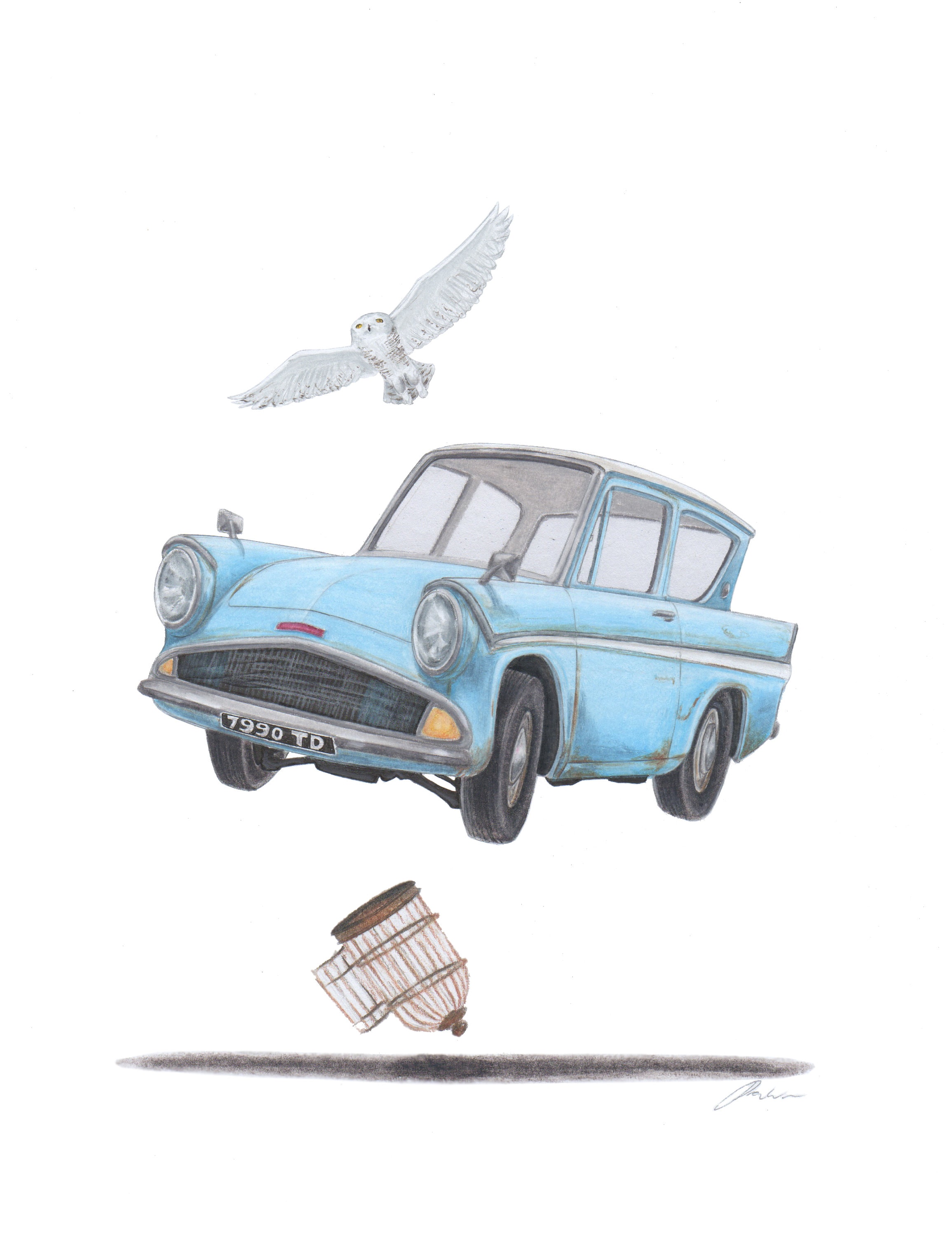 DIY - LA VOITURE VOLANTE (Ford Anglia)