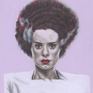 Bride of Frankenstein Monster Portrait Print