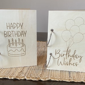 Arquivo de corte a laser SVG para cartão de aniversário glowforge omtech xtool