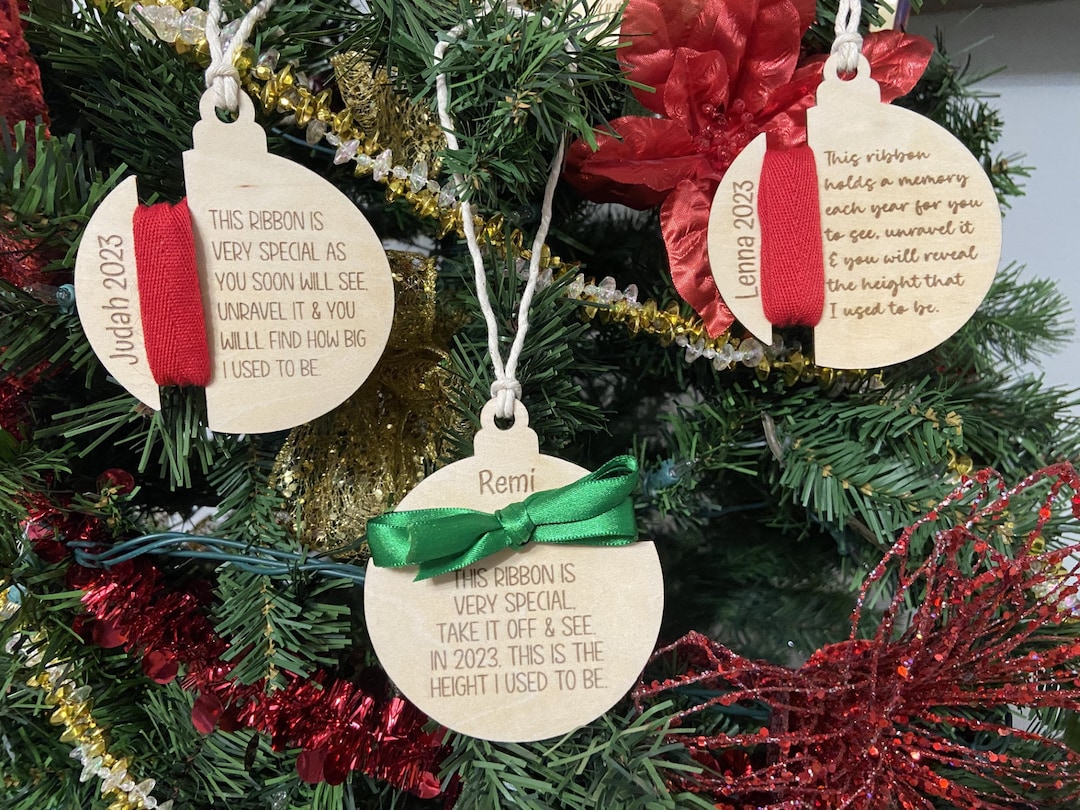 Ribbon Height Ornament for Children SVG Laser Cut File Xtool