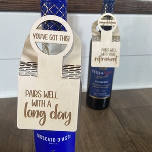 Wijnfles Tags Verjaardag Verjaardag Elke dag Nieuw Home Decor Cadeau SVG lasergesneden bestand