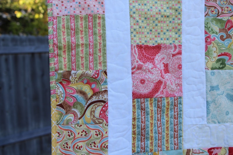 Yellow girls patchwork baby Quilt