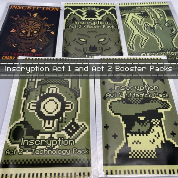 Inscryption Booster Packs Act 1 and Act 2 - Blind Bag Trading Cards - Etsy