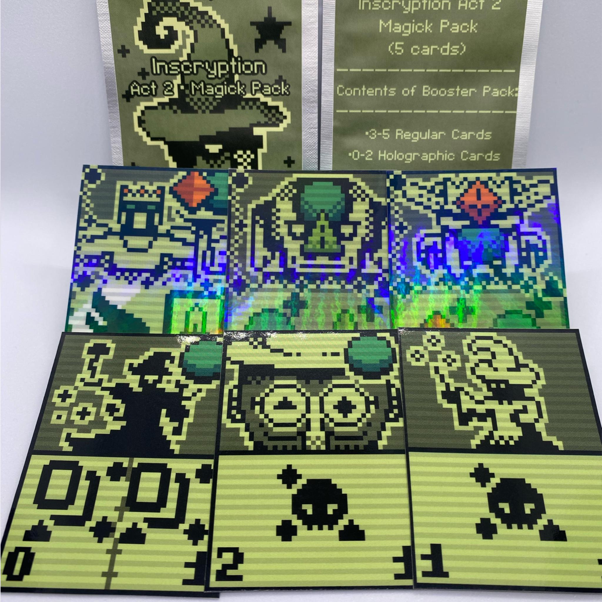 Inscryption Booster Packs Act 1 and Act 2 - Blind Bag Trading