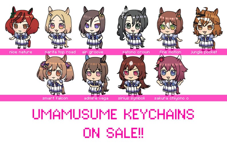 UMAMUSUME PRETTY DERBY - Glitter Acrylic Keychains image 4