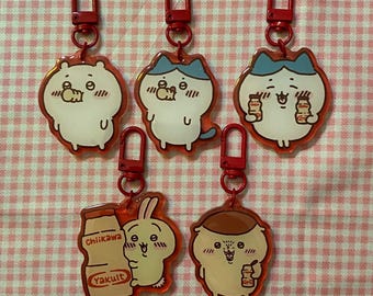 YAKULT x CHIIKAWA - Glitter Acrylic Keychain
