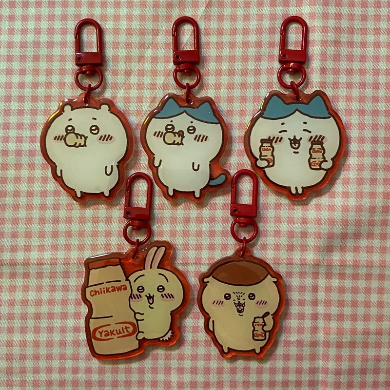 Chiikawa Spring Keychain Chiikawa Keychain - Etsy
