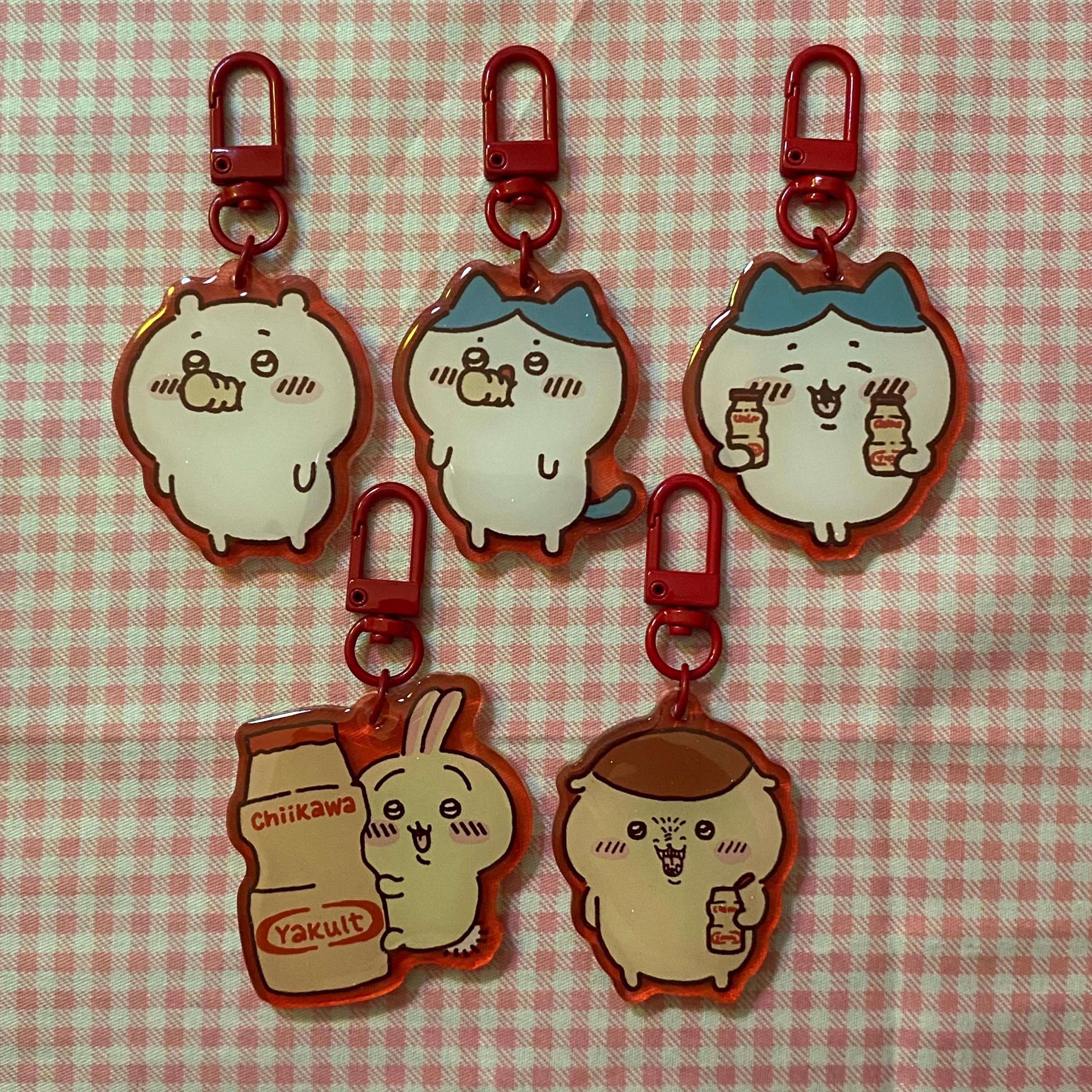 YAKULT X CHIIKAWA - Glitter Acrylic Keychain - Etsy