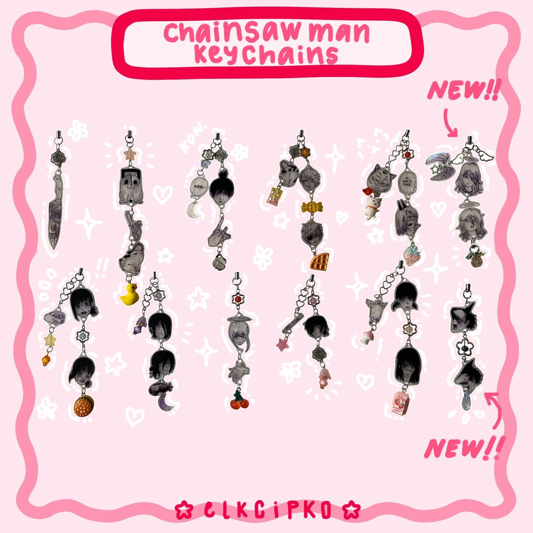 CSM Chainsaw Dude Keychains Etsy