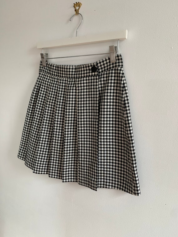 1990s Checkered Skirt