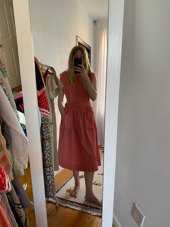 Vintage 40s/50s Cotton Jumper Dress