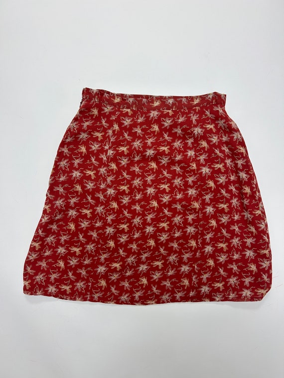 90s Style Laura Ashley Floral Mini Skirt - image 4