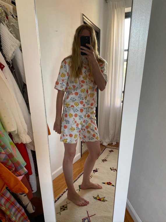 Vintage floral Two-Piece Short Set