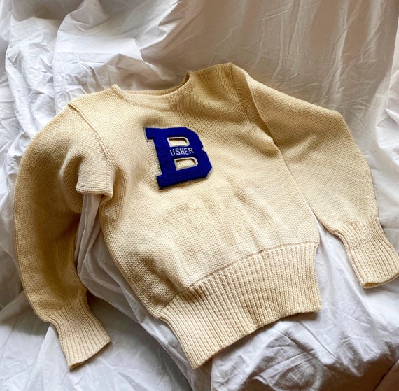 1960S Vintage Wool Varsity Sweater
