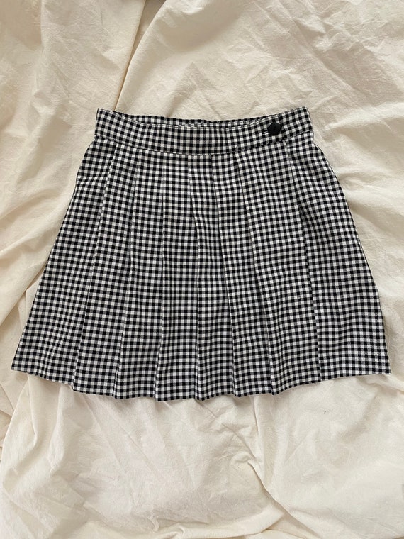 1990s Checkered Skirt