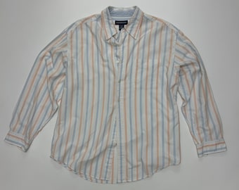Striped Cotton Button Down Shirt