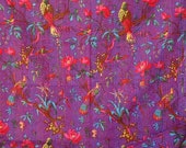 Indian Kantha Quilt Bird of Paradise Kantha Blanket Kantha Bohemian Bedding Reversible Bedsheet Bedspread Decorative Vintage Ethinic Purple