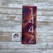 House Address Sign | Custom Metal Sign | Vertical House Numbers | Mailbox Sign | Address plaque