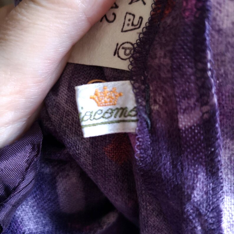 wool dress midi length medium Vintage 1970s secretary dress